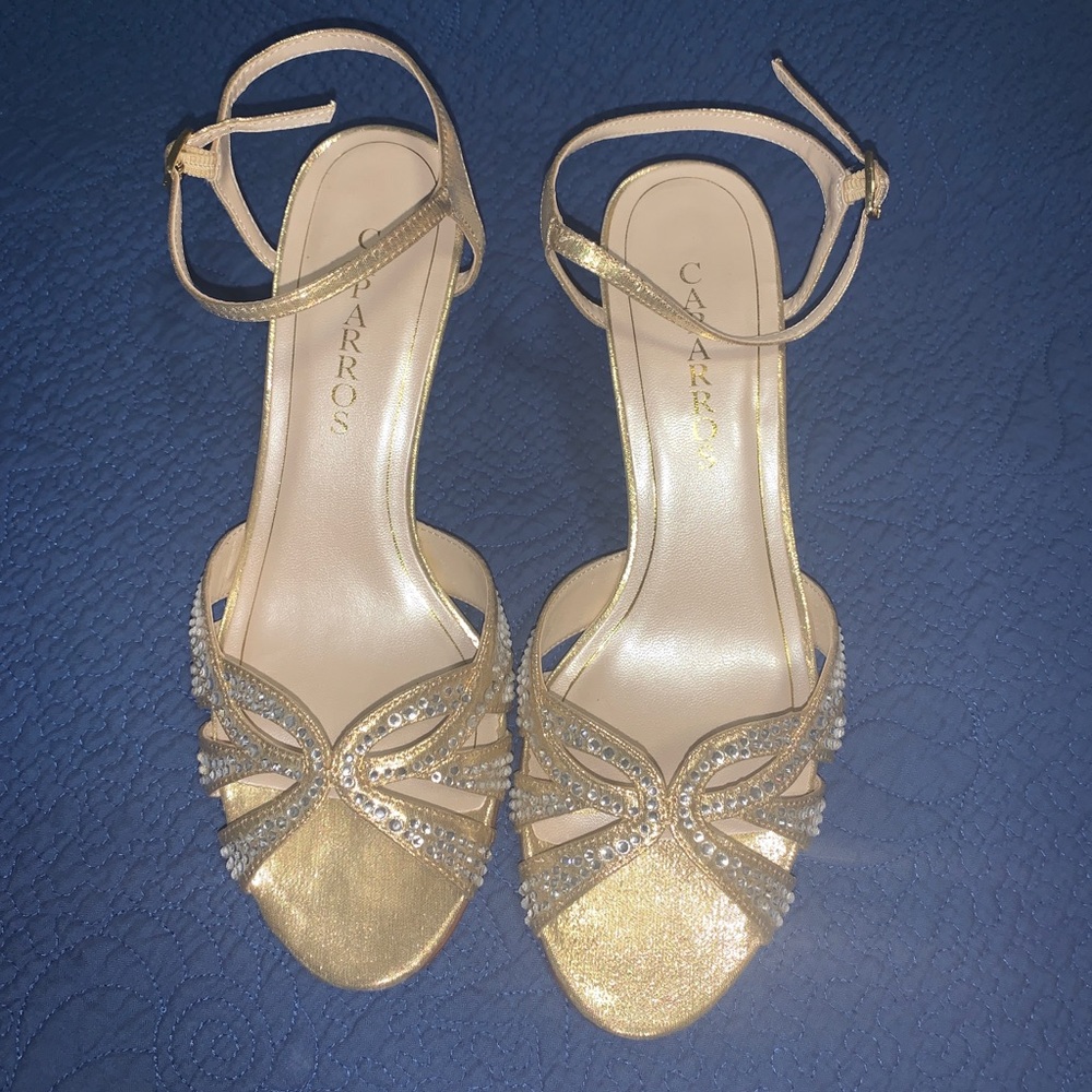 Stunning Gold and Diamond Caparros Heels
